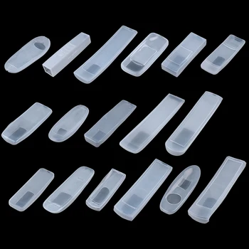 

1pc Transparent Dust Protect Protective Storage Bag Portable Silicone Air Condition Control Case TV Remote Control Cover