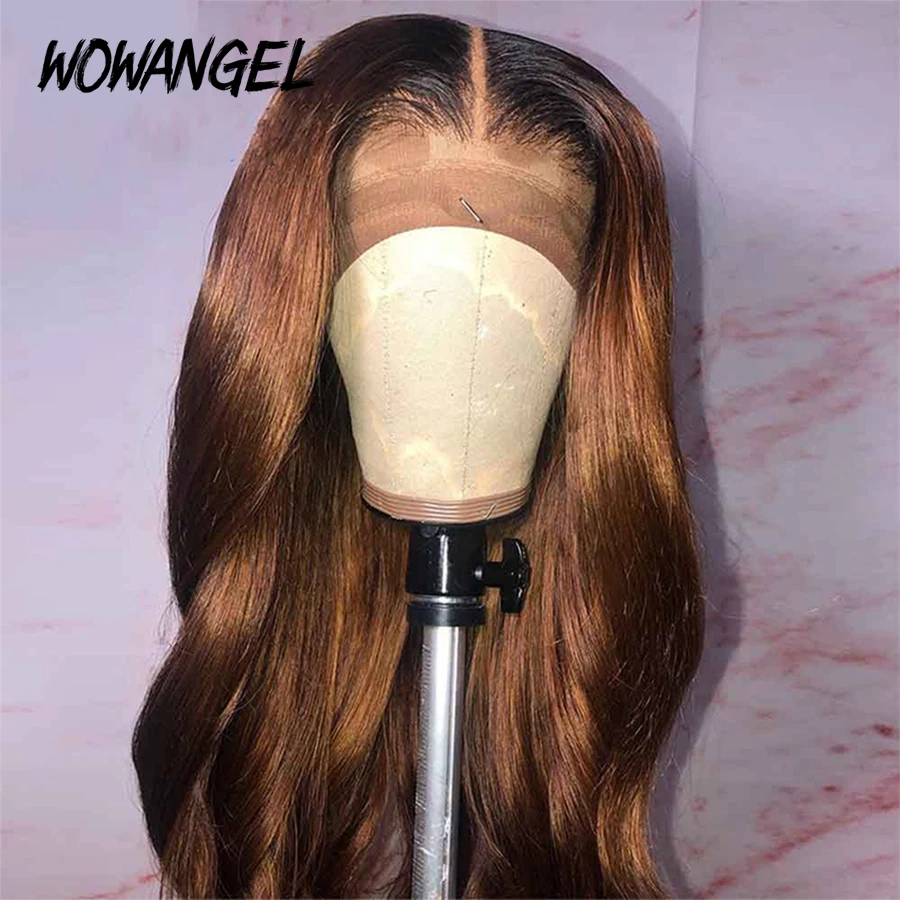 

Ombre Colored 1b30 13*6 Lace Front Wigs Baby Hair Brazilian Remy Body Wave Wigs 150% Black Women Human Hair Wig Bleached Knots