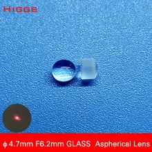 Высокое качество диаметр 4,7 мм фокусная длина 6,2 мм Малый размер асферическая линза лазерная фокусировка объектива оптическая Коллимация линзы противоотражающее покрытие