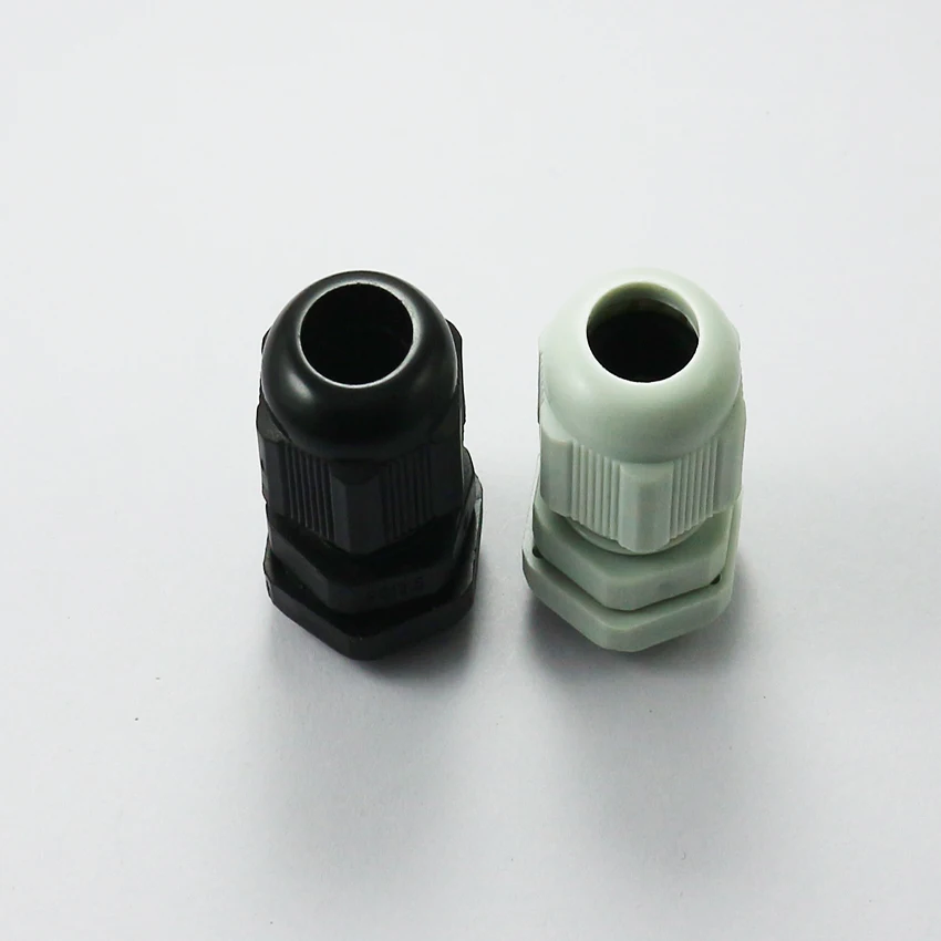 Waterproof Cable Gland 5pcs entry IP68 PG 21 25 29 36 42 48 63 M12 16 18 20 22 24 25 27 30 32 36 40 Nylon Plastic Connector