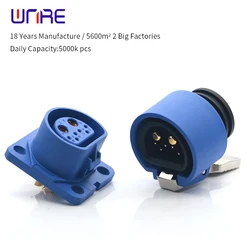 Hellobike M18 Connector 2+6 Yadi Large Current Lithium Battery Electromobile Battery Cart Charging Male And Female Plug