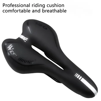 

PU Waterproof Shock-absorbing Bicycle Seat Saddle Comfortable Mountain Road Bike Seat Cushion Riding Equipment