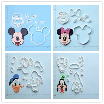 

Disney mood mickey minnie Cartoon Character Mouse Duck Dog Design 3D print PLA plastic cookie cutter set fondant decorating