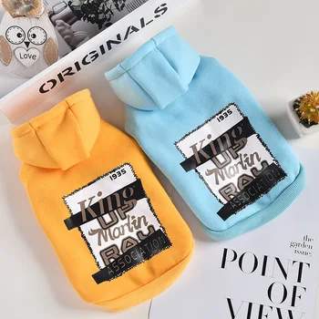 

Sweatshirt for Dogs Two Feet Warm Pet Dog Clothes Small Puppy Autumn and Winter Letters Printing Disfraces Para Perros Pets Coat