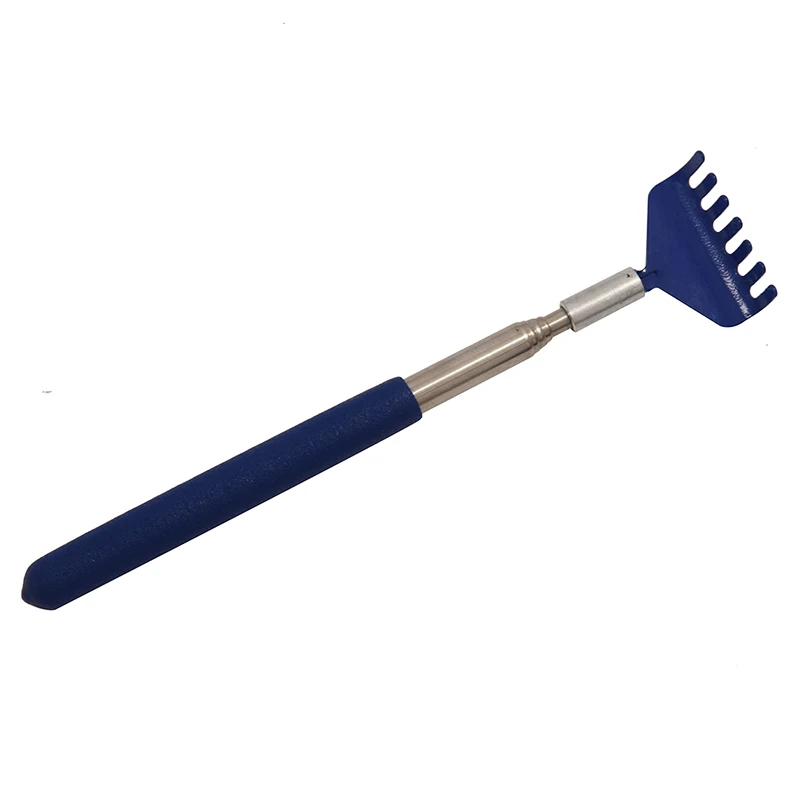 

Telescopic Stainless steel Compact Scratching Tool Extendable 20-68cm Back Scratcher Massager 5 Section (Blue)
