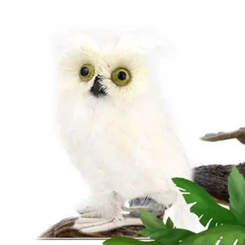 

Simulation Owl Garden Decor Feather Froth Lawn Figurine Ornament Home Courtyard