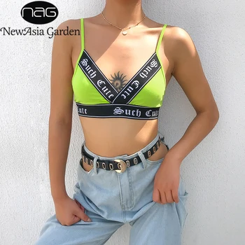 

NewAsia Embroidery Sexy Corset Women Vest Backless Bustier Slim Fit Vest Top Summer Crop Top Elastic Camisole Night Club Cropped