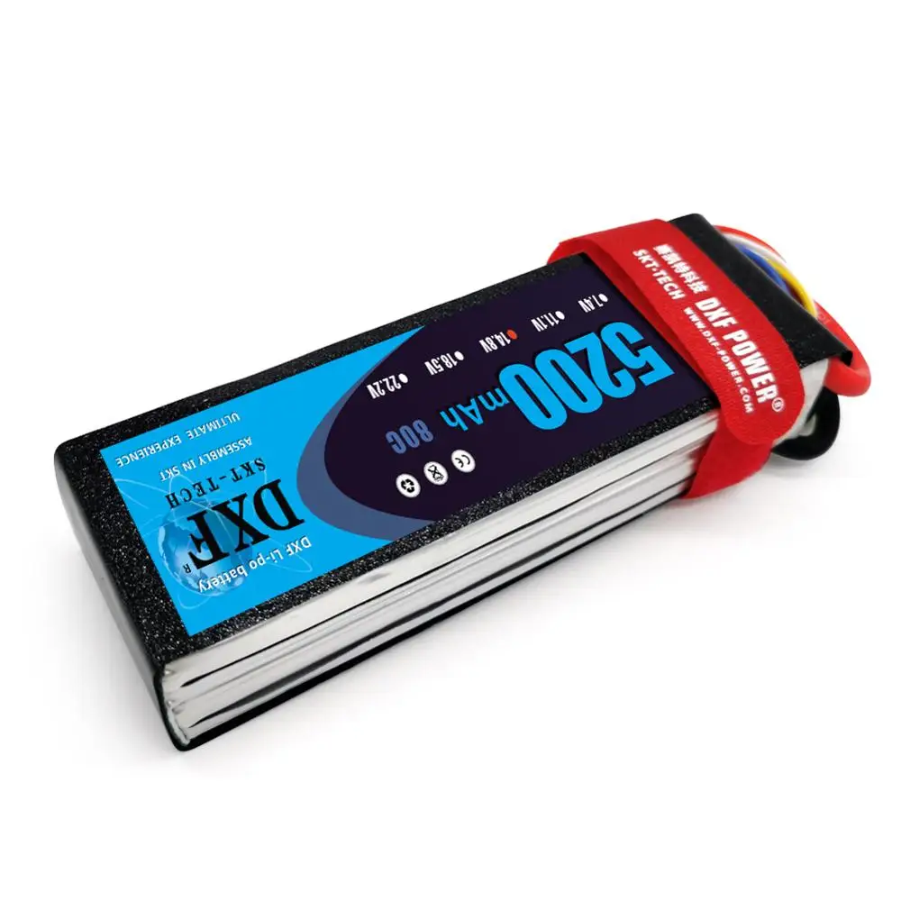 2 шт. Lipo батарея DXF 14 8 в 5200 мАч 80C/ 2S 7 4 В 10000 60C для радиоуправляемого вертолета