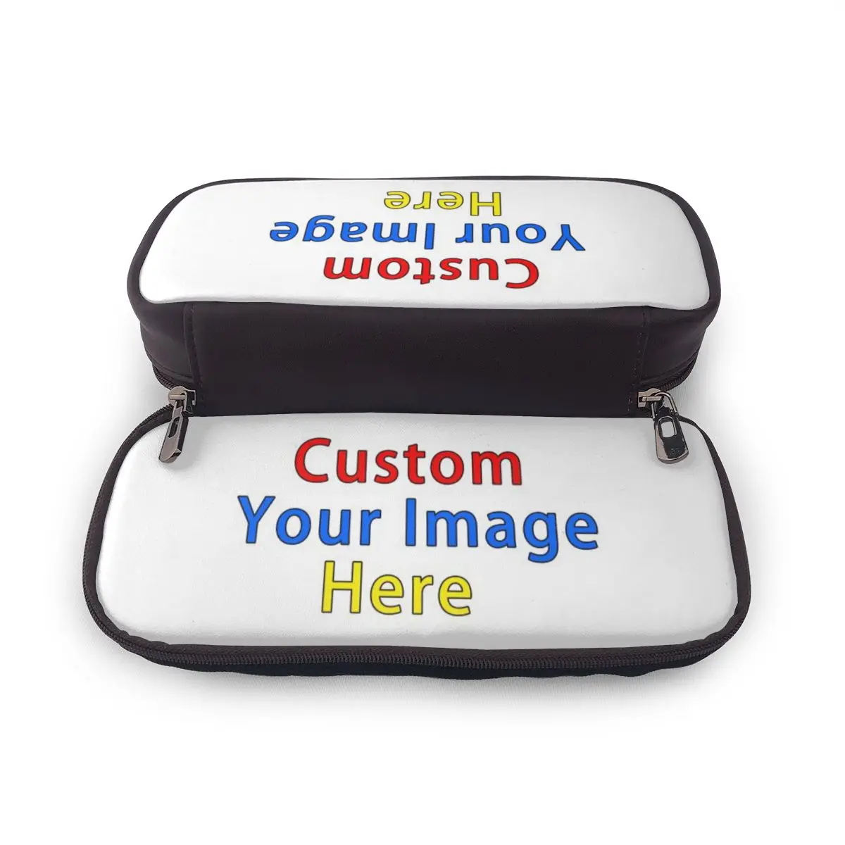 Designer Cosmetic bag Women 3D Custom Logo School Large Pencil Bag For Children Boys Travel Organizer Toiletry Bags Dropshipping