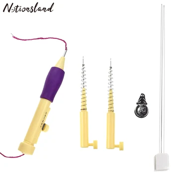 

Punch Needle Set Magic Embroidery Pen Rug Yarn Weaving Tool Adjustable Punch Needle for Beginners Sewing Accessories