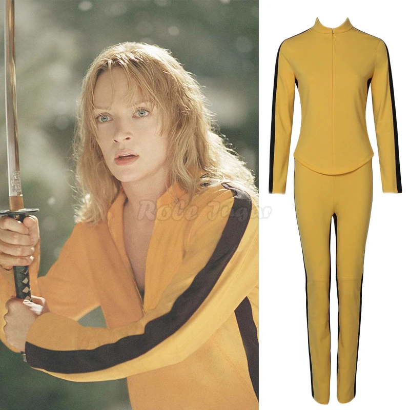 Uma Thurman film zabi Cosplay Bill kostium kobiet ty mocno jednolite Uma Thurman film zabi Cosplay Bill kostium kobiet ty mocno jednolite