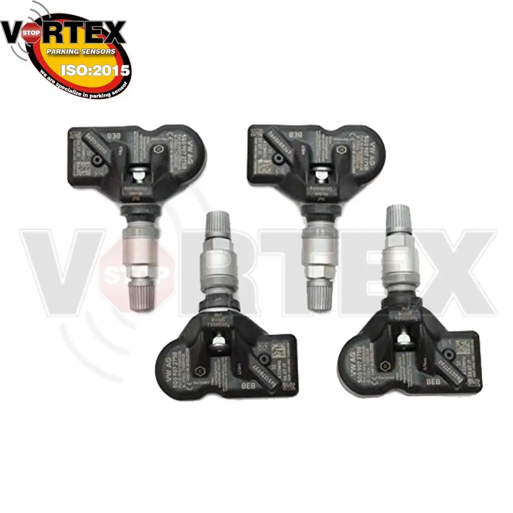 4 шт. 433 МГц датчик контроля давления в шинах TPMS для Volkswagen CC Tiguan OE #3AA907275 3AA907275B