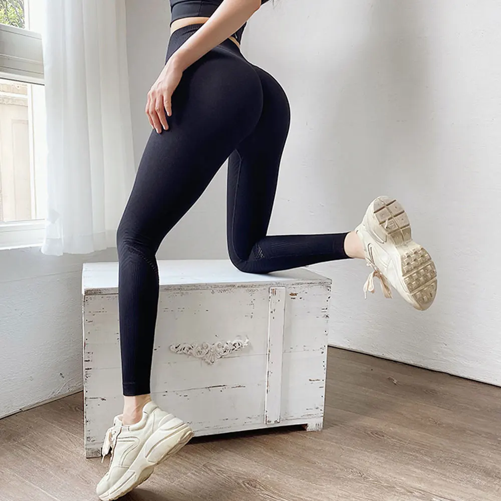 Seamless Women's Leggings For Fitness Push Up Legging High Waist Sport Leggins Mujer Ankle Length Workout Skinny Booty Leggings spanx leggings