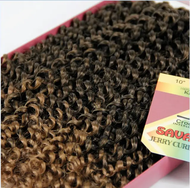 YxCheris Synthetic Crochet Hair jerry curl bundles weave Braiding hair with Ombre Crochet Braids Hair Extension bulk hair T1/27
