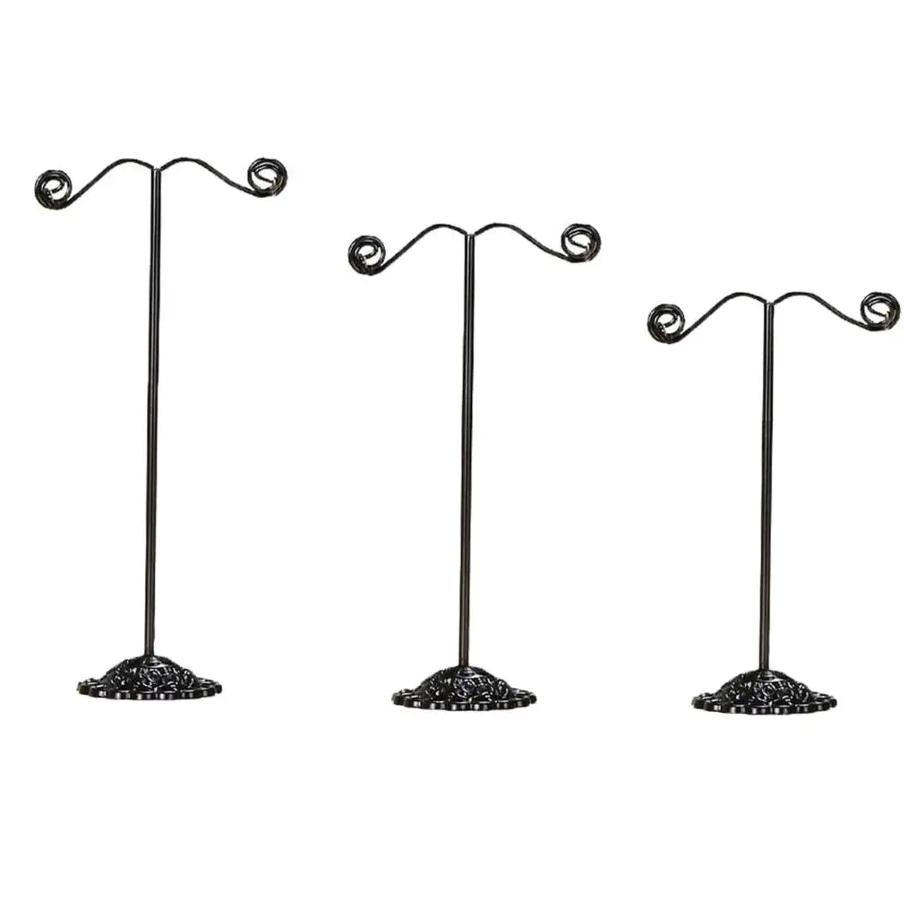 3X JEWELRY EARRING DISPLAY T-BAR STAND DISPLAY SHOWCASE DISPLAY EARRING STANDS