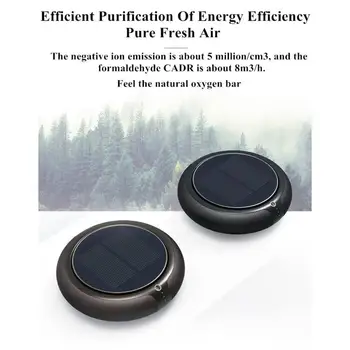 

Portable Solar Car Air Purifier Vehicle Home No Noise Solar Power Filter Cleaner Purify High Speed Ionizer Anion Air Purifier