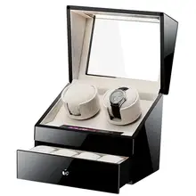 Роскошная автоматическая коробка для намотки часов, механическая намотка часов, Высококачественная коробка, бесшумная электронная коробка для 6 часов