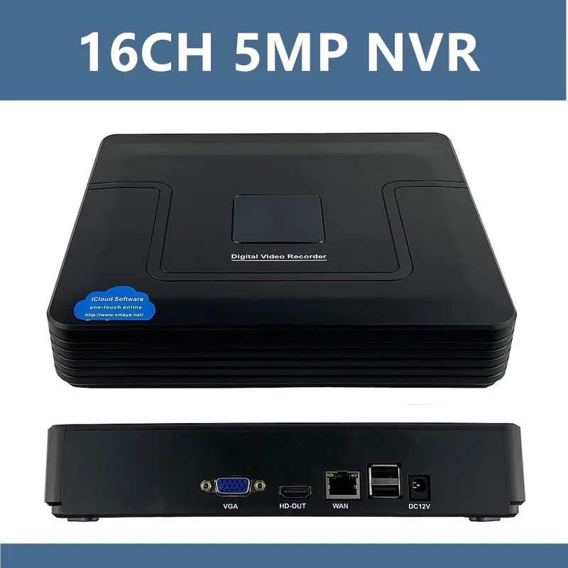 Сетевой цифровой видеорегистратор H265 16 каналов * 5 Мп IP камера 1 SATA Max 8 ТБ ONVIF 2 4 CMS