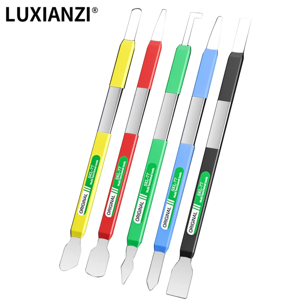 

LUXIANZI Universal Mobile Phone Repair Opening Tool Kit Dual Heads Metal Steel Pry Crowbar Set 5 in 1 phone Repair Hand Tool