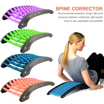 

Adjustable Back Massager Stretcher Lumbar Support Spine Pain Relief Corrector Muscle Massage Tool Body Exercising