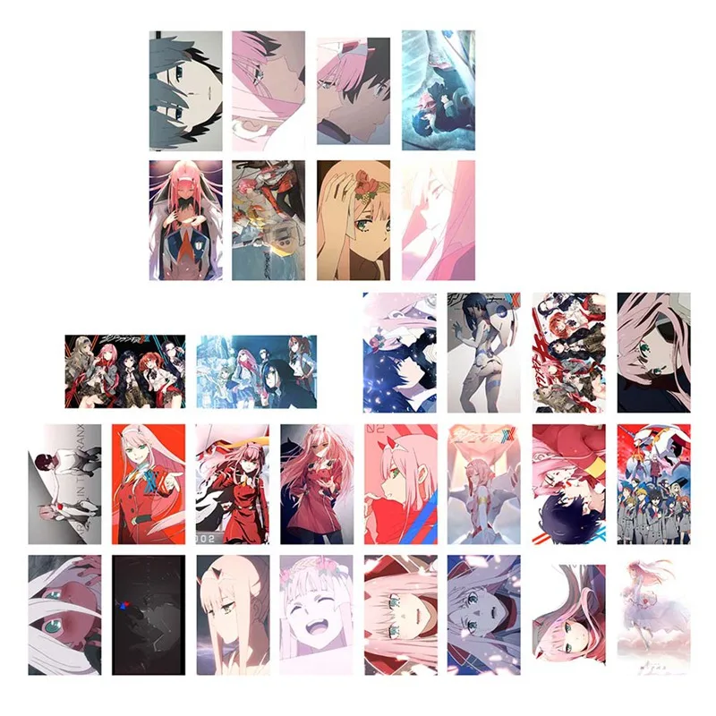 01 30 шт./компл. обувь для косплея; аниме смелыми в Franxx самодельные Бумага ЛОМО карта фото плакат Фотокарта - Color: 01