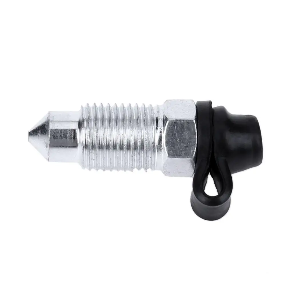6/7/8/10mm Motorcycle Brake Caliper Bleed Screw Nipple with Dust Cap 1pcs