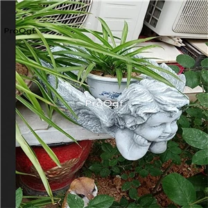 Ngryise 1Pcs A Set angel what are you thinking series statue craft for garden