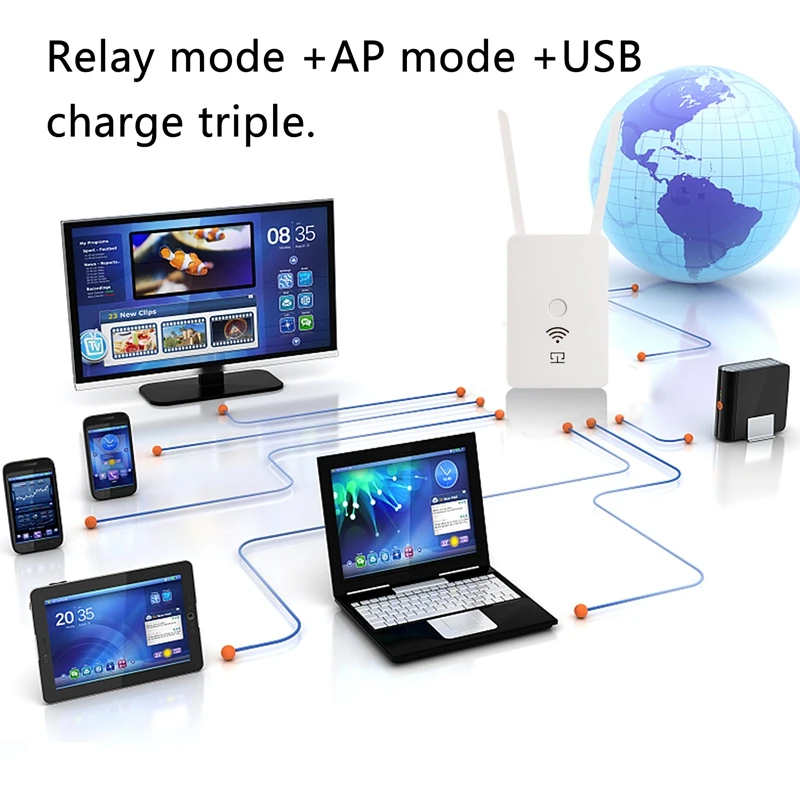 Ретранслятор Wi Fi расширитель диапазона сигнала 2 4 ГГц Мб/с режим AP для