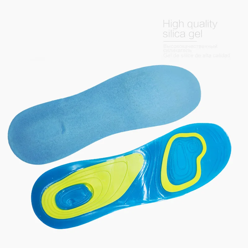 Gel Palmilha Silicone Cuidados Com Os Pés Ortopédicos Para Os Pés Sapatos Sole Esporte Palmilhas Absorção De Choque Arch Almofada Ortopédica Palmilha