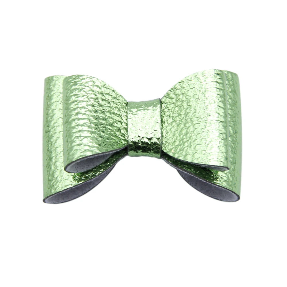 David Accessories кожаные туфли с бантом платье-пачка ручной работы, материалы Женские аксессуары для волос для девочек младенцев украшения своими руками, 5Yc2606 - Цвет: 67x40mm