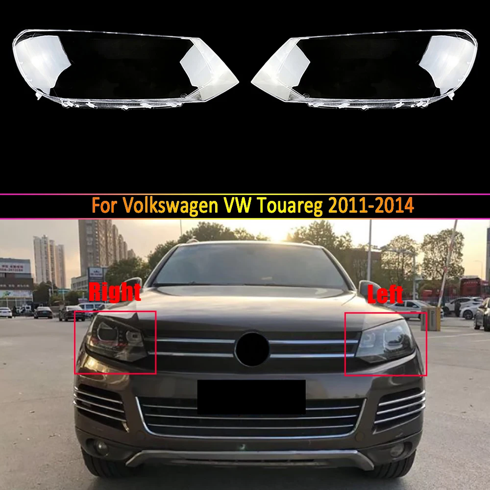 Car Headlamp Lens For Volkswagen VW Touareg 2011 2012 2013 2014 Car Headlight Headlamp Lens Auto Shell Cover