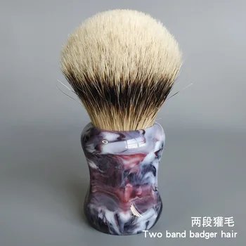 

Dscosmetic dense silvertip 2band badger hair konts shaving brush