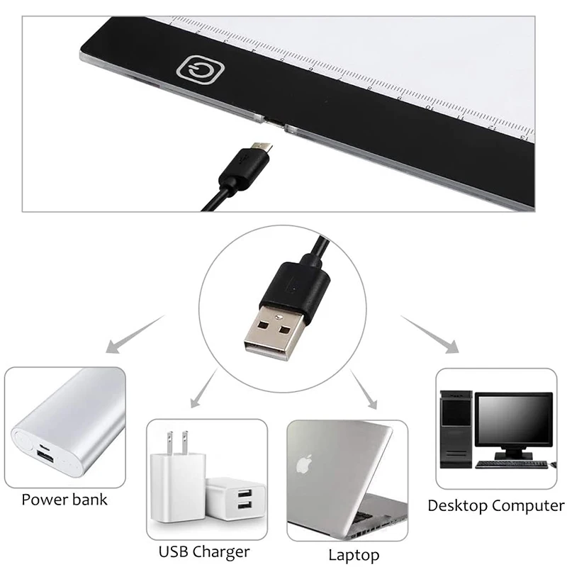 Elice A4 LED Light Box Digital Graphic Tablet Drawing Writing Tracing Copy Pad Work Board With Diamond painting Tool - Image 6