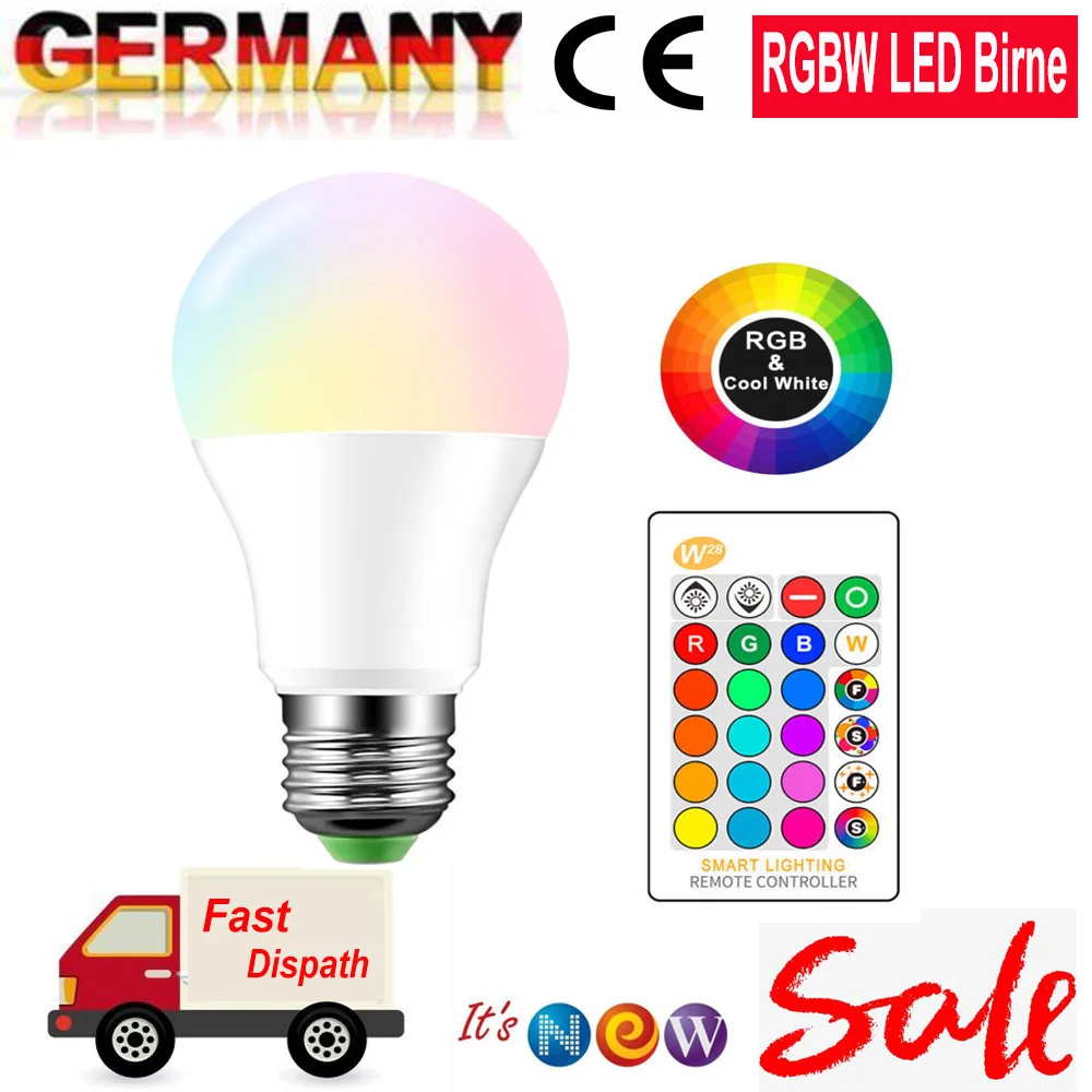 Светодиодные лампы E27 RGBW 10/15 Вт RGB лампа сменные цветные светодиодные RGBWW