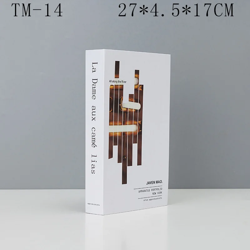 13 Nordic Modern False Book Prop Simulation Book Bedroom Wine Cabinet Bookshelf Ornaments Crafts Store Bookcase Decoration Display - Цвет: 13