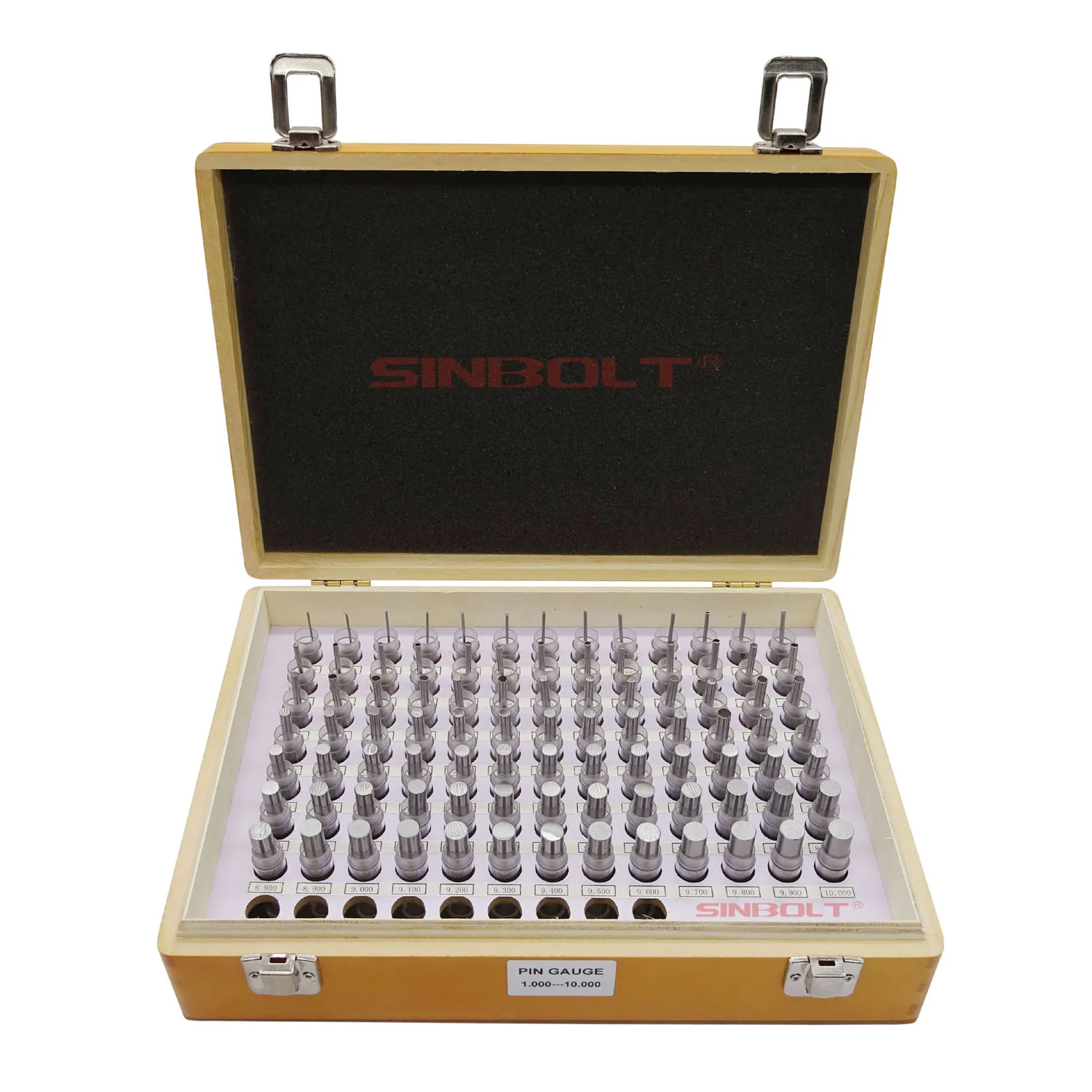 1 000mm 10 000mm high precision pin gauge set step 0 01 91pcs fast