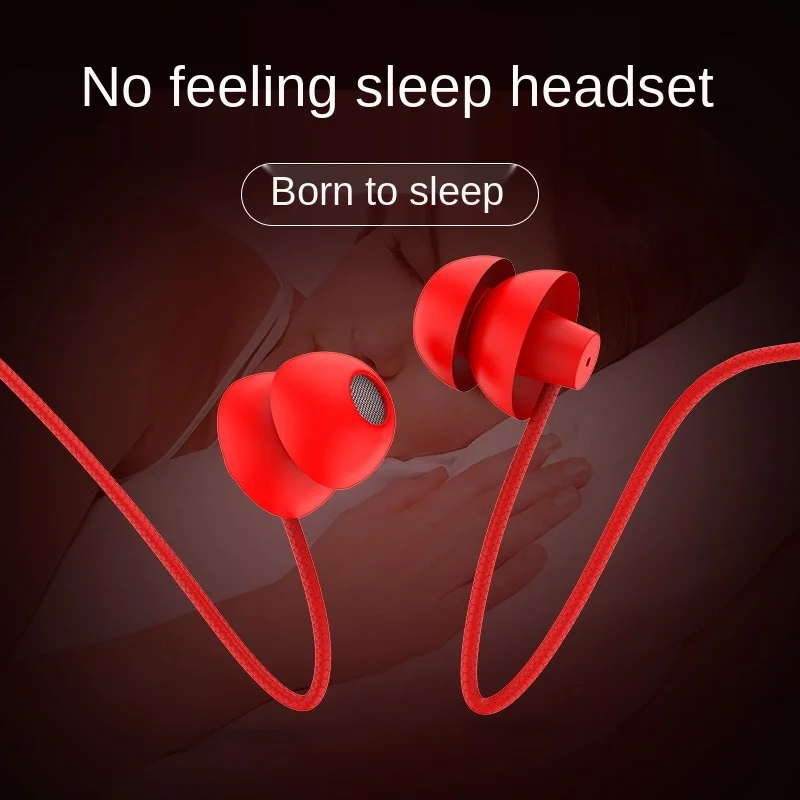 

Sleeping Earphone HiFi Soft Silicone Headset In-Ear Mobile Phone Earphone With Mic Noise Cancelling Earphone For Xiaomi Huawei