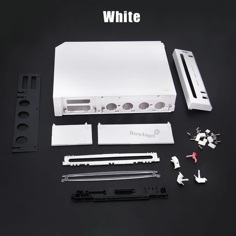 Housing Case with Retail Packing Cover for Nintendo wii Console Replacement Housing Shell with Full Retail Parts Dropshippi