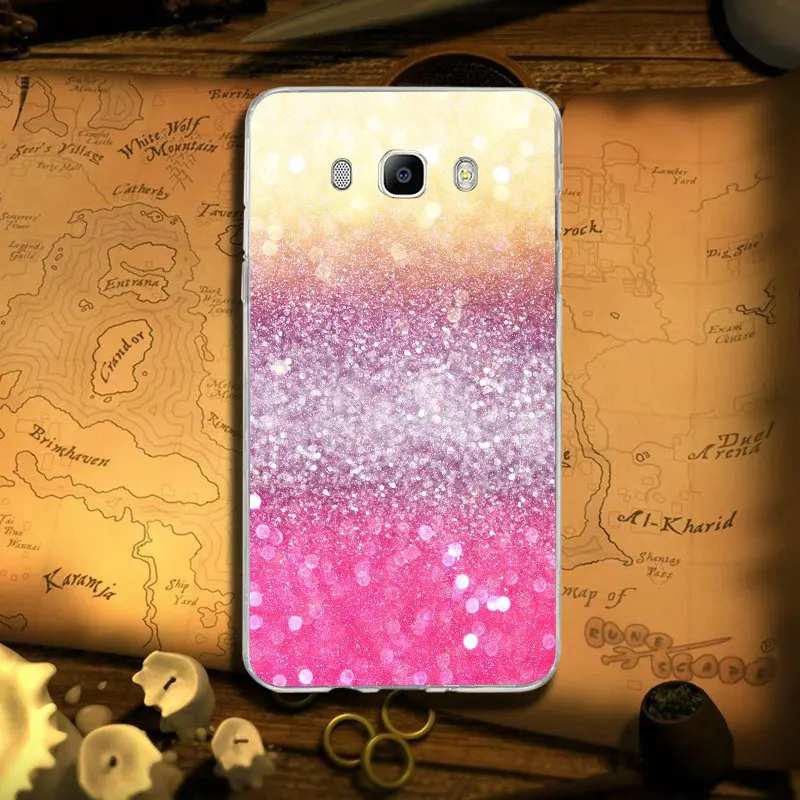 Image 2 Для Samsung Galaxy A3 A5 A7 J3 J5 J4 J6 J7 J8 чехол мягкий, ТПУ мобильный чехол для телефона чехол милые девичьи розовые блестящие - Цвет: Image 2