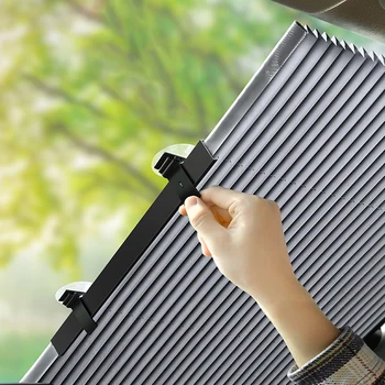 

Car Window Sunshade Retractable Windshield Sun Shade Shield Covers Anti-uv Automatic Windscreen Auto Foldable Block Curtain