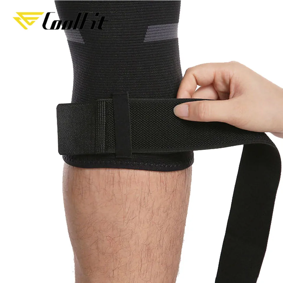 Dual-use Pressurized Knee Pads Strap Removable Knee Brace Support 1PCS for Crossfit Fitness Running Sports Protector for knee pad,knee support,knee brace