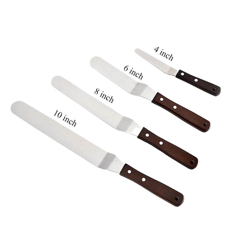 4/6/8/10 Inch Stainless Steel Cake Spatula Butter Cream Icing Frosting Knife Smoother Kitchen Pastry Cake Decoration Tools 5 4/6/8/10 Inch Stainless Steel Cake Spatula Butter Cream Icing Frosting Knife Smoother Kitchen Pastry Cake Decoration Tools 5