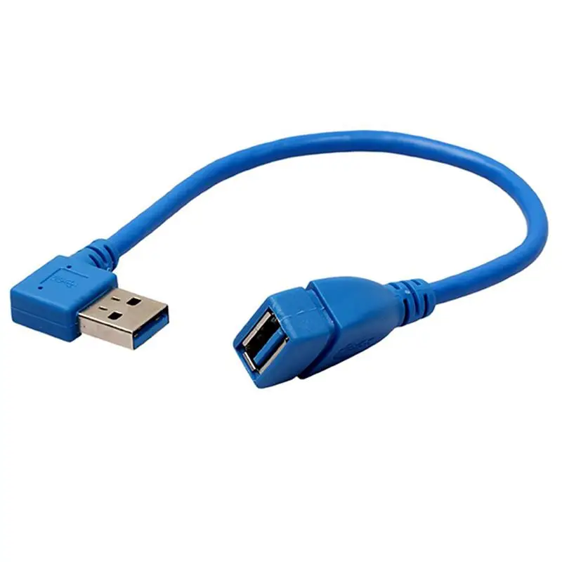 Верхний короткий сверхскоростной USB 3 0 кабель удлинитель 90 градусов адаптер