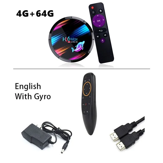 8K Smart tv Box Android 9,0 9 Amlogic S905X3 4 Гб 128 ГБ USB 3,0 4K 60 Гц приставка 2,4G/5G Bluetooth медиаплеер ТВ приставка HDMI 2,1 - Цвет: with Gyro