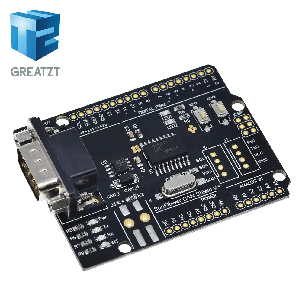 MCP2515 Can шина Защитная плата модуля фоторазъем Стандартный UART IIC SPI светодиодный