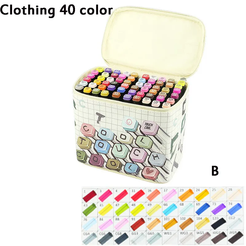 2019 New Painting Design Double Head Mark Note Pen Set Office Supplies Party Holiday DIY Decoration Prop #4E03 (11)