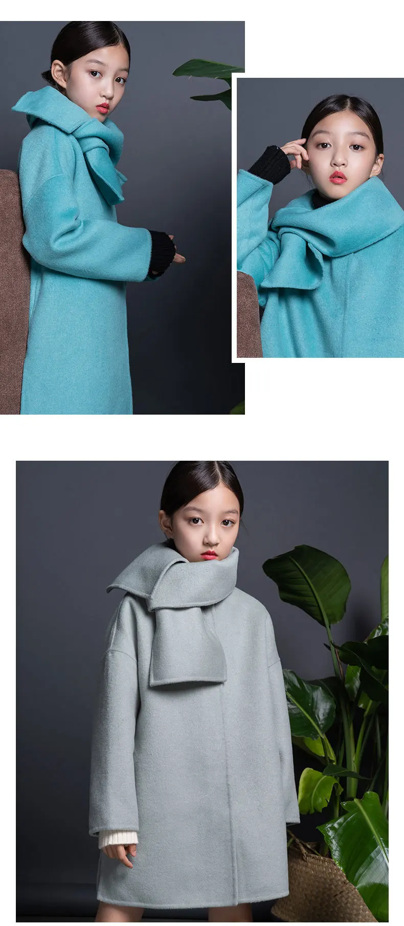 Зимнее Модное детское двустороннее кашемировое пальто; мягкое удобное теплое пальто для девочек; Modis; Детская шерстяная куртка; Верхняя одежда; Y2276