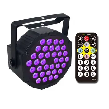 

12/18/36 LED UV Black Light Ultraviolet LED Par Stage Light With DMX512 for Blacklight Party Birthday Wedding DJ Stage Lighting