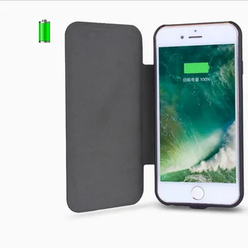 

For iPhone 78 plus 5000mah Solar battery Rechargeable External Battery Charger Case Cover Pack Power Bank for iphone 6 78 plus