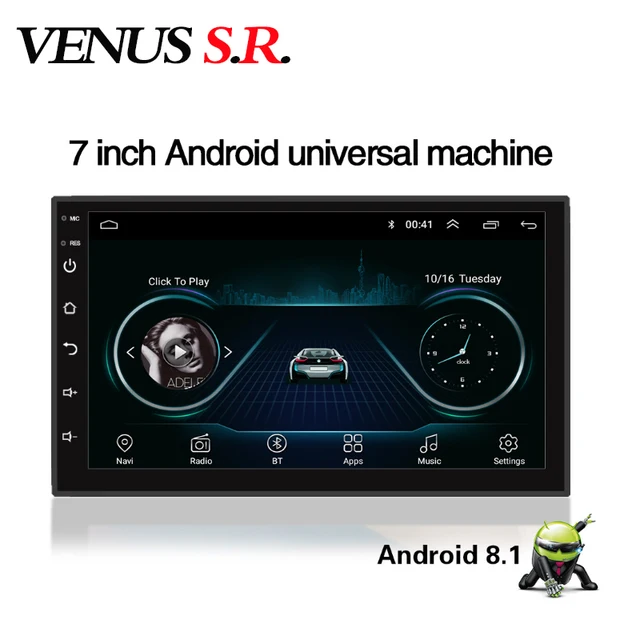 $US $69.28 VenusSR Android 8.1 2.5D 2DIN Car radio Multimedia Video Player Universal auto Stereo GPS MAP For V